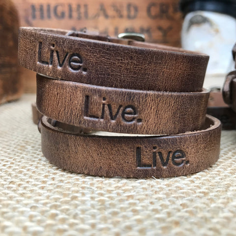 Paparazzi Love-Life Leather Bracelet